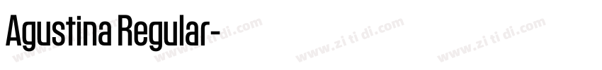 Agustina Regular字体转换